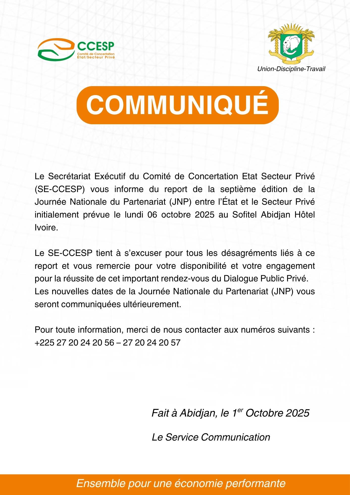 COMMUNIQUE - REPORT JNP 2025