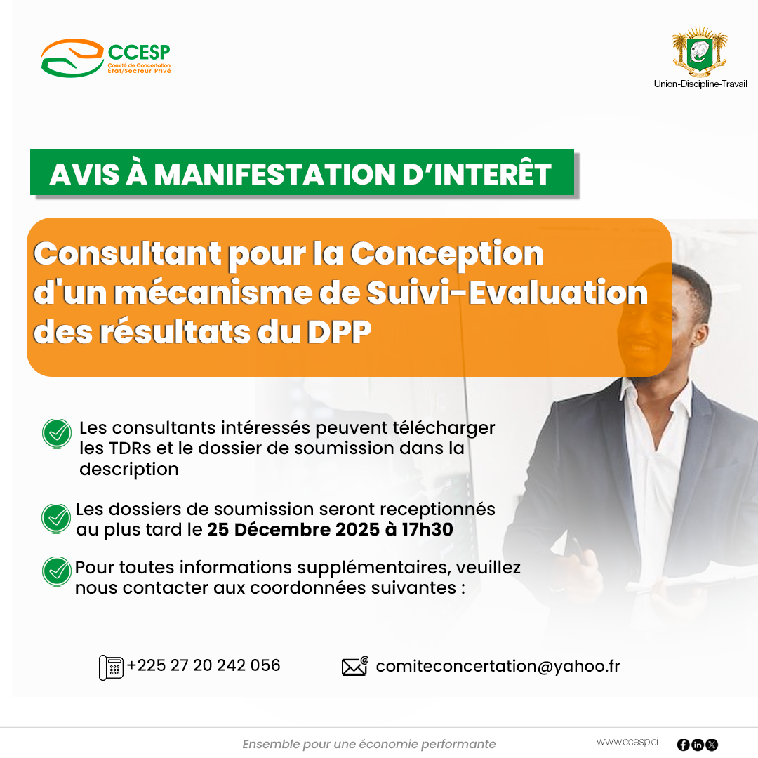 TDR - RECRUTEMENT D'UN CONSULTANT